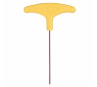 HARFINGTON Clé hexagonale à poignée en T de 2 mm métrique S2 en acier à long bras jaune Clé en T à extrémité plate Clé hexagonale intérieure Outil de réparation pour la maison, l'entretien automobile