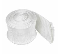 HARFINGTON Gaine tressée en fibre de verre haute température pour câbles de voiture, maison, bureau, gestion des câbles vidéo, 2 m x 5,1 cm