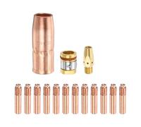 HARFINGTON Kit de pistolet de soudage MIG 15 pièces 0,089 cm buse de contact diffuseur MIG soudeur accessoire de rechange avec support de connexion pour torche de soudage M25/M250/M40