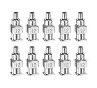 HARFINGTON Lot de 10 aiguilles de distribution en acier inoxydable calibre 12, 0,3 cm pour colle tout en métal, pointes émoussées Luer Lock pour liquides épais, encre, colle, utilisation en