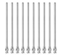 HARFINGTON Lot de 10 aiguilles de distribution en acier inoxydable de calibre 10, 10,2 cm, pointes émoussées Luer Lock pour liquides épais, encre, colle, utilisation en laboratoire