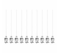 HARFINGTON Lot de 10 aiguilles de distribution en acier inoxydable de calibre 28, 5,1 cm, pointes émoussées Luer Lock pour liquides épais, encre, colle, utilisation en laboratoire