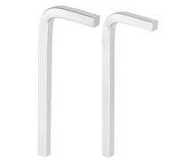 HARFINGTON Lot de 2 clés à tête carrée en forme de L 5/6 mm en acier au carbone Clé L 4 points clés métriques Outil de réparation pour la maison de base Projet de bricolage et applications générales