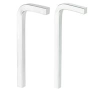 HARFINGTON Lot de 2 clés à tête carrée en forme de L 6/7 mm en acier au chrome vanadium CR-V Clé en L 4 points Clé à boulon métrique Outil de réparation pour la maison de base Projet de bricolage et