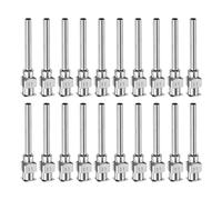 HARFINGTON Lot de 20 aiguilles de distribution en acier inoxydable de calibre 11, 2,5 cm, pointes émoussées Luer Lock pour liquides épais, encre, colle, utilisation en laboratoire