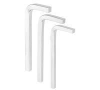 HARFINGTON Lot de 3 clés à tête carrée en forme de L 5/6/7 mm en acier au chrome vanadium CR-V Clé en L 4 points Clé à boulon métrique Outil de réparation avec gants pour réparation de base à la