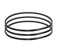HARFINGTON Lot de 3 courroies trapézoïdales de type Z 765 mm de longueur intérieure x 1 cm de largeur x 0,6 cm de hauteur, courroie de transmission en caoutchouc à boucle fermée de type Z