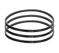 HARFINGTON Lot de 3 courroies trapézoïdales Z-25 de type Z 630 mm de longueur intérieure x 1 cm de largeur x 0,6 cm de hauteur, courroie de transmission en caoutchouc à boucle fermée de type Z