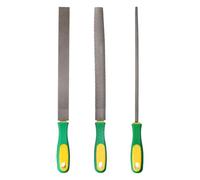 HARFINGTON Lot de 3 râpes à bois de 25,4 cm en acier plat/rond/demi-rond, râpe multifonction avec poignée en plastique pour le travail du bois, l'affûtage du bois et du métal