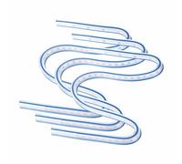 HARFINGTON Lot de 3 règles incurvées flexibles en plastique graduées pour dessin d'ingénierie, graphisme, vêtements, 500 mm, bleu et blanc