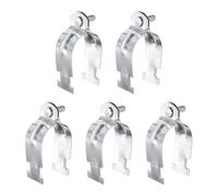 HARFINGTON Lot de 5 colliers de serrage EMT universels en acier au carbone galvanisé pour conduits rigides avec boulon et écrou pour tuyau EMT - Argenté