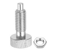 HARFINGTON Piston à ressort M10 x 1,5 - Diamètre de la broche : 5 mm - Goupilles rétractables à dégagement rapide en acier inoxydable - Non verrouillables - Pour équipement industriel