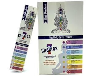 Hari Darshan - Encens naturel Massala 7 Chakras Blanc - 1 paquet de 15 gr. - Tribal Soul