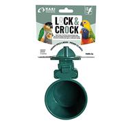 Hari Lock & Crock Gamelle pour Nourriture et Eau, Accessoire pour Cage à Oiseaux, Petit