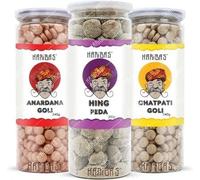 HARIBAS Pack of 3 Chatpati Goli, Anardana Goli and Hing Peda