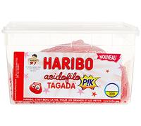 HARIBO - Acidofilo - Bonbons Sans Colorants Artificiels & Sans Gélatine - Goût Tagada Pik - Boîte de 300 Bonbons