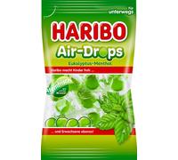 Haribo Air Drops Eucalyptus Menthol Bonbons emballés individuellement 100g