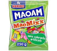 HARIBO - Assortiment Fruité Maomix MAOAM, Plaisir Acidulé et Texture Souple (Pack 250g) - Le Lot De 4