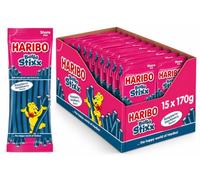 HARIBO Balla Stixx Raspberry, bonbons gélifiés, 15 × 170 g (2,55 kg)