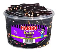 Haribo barres de confiserie boîte ronde 150 pièces, 1200g