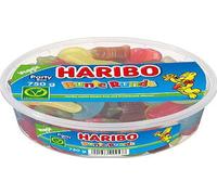 Haribo Boîte ronde colorée veggie Party classique Boîte ronde 750 g