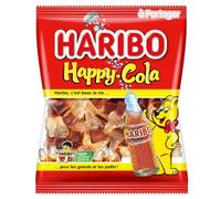 Haribo Happy Cola Bonbons sans colorants artificiels Lot de 10 sachets de 120 g