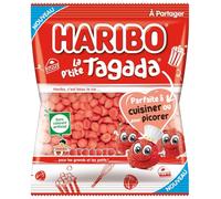 HARIBO - Bonbons Fruités La P'tite Tagada, Texture Tendre et Saveur Intense (Paquet 220g) - Le Lot De 4