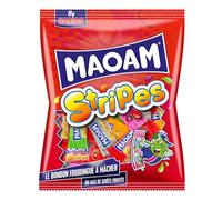 HARIBO - Bonbons Fruités Stripes MAOAM, Plaisir Acidulé et Texture Fondante (250g) - Le Lot De 4