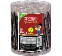 Haribo Bonner Gold réglisse 150 bâtons de réglisse individuels Veggie 2700g