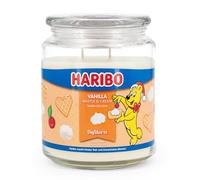 HARIBO Bougie parfumée Vanille Waffle Cream - Longue durée de combustion (100 h) - Cadeaux pour femme - Grande bougie parfumée (510 g)