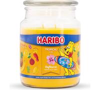 Haribo Bougies parfumées en pot - Bougies parfumées fruitées - Bougie en pot - Bougie en pot - Bougies parfumées en pot - Bougies Haribo - Photophore parfumé - Tropical Fun - 510g