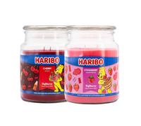 Haribo Bougies Set 2 - 1X Grande Fraise 1X Grand Kola Cerise