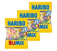 HARIBO bumix, Lot de 3, Caoutchouc - Babyours - Vin en Caoutchouc, Fruit Caoutchouc en Sachet, Pochette, 200 g