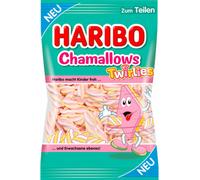 Haribo Chamallows Twirlies morceaux de sucre en mousse saveur vanille 200g