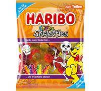 Haribo Crazy Skeletties - Squelettes fous dans divers acides et saveurs incroyables - Idéal pour les fêtes et Halloween - 160 g