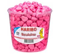Haribo CŒUR CHANCELANT Bonbons Mousse à la Cerise en Boîte 1200 g