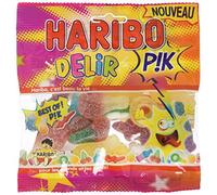 HARIBO - Delir Pik - Assortiment De Bonbons Piquants - Sans Colorants Artificiels - 10 Sachets de 120 g
