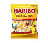 HARIBO - Douceurs Fruitées Œufs au Plat, Texture Moelleuse et Fondante (Paquet 300g) - Le Lot De 4