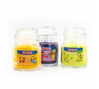 Haribo Duftkerzen Set 3-tlg, Coconut Lime + Berry Mix + Tropical Fun, 3 x 85 g