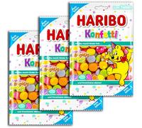 Haribo Flower Lot de 3 sachets de 160 g chacun, acides, végétaliens, 3 x 160 g