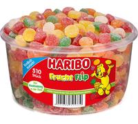 Haribo Frucht Flip 510 Gommes aux fruits sucrées assorties 1275g