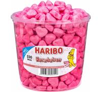 Haribo Herzbeben Sucre mousseux au goût de cerise en boîte 1200g