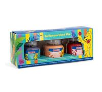 Haribo Islande Lot de 3 bougies parfumées fruitées - Cadeaux pour femme - pour la maison - parfumées de 85 g dans un verre