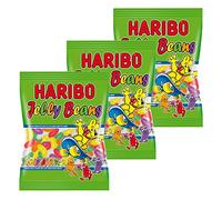 Haribo Jelly Beans, Lot de 3, caoutchouc - Babyours - Vin en caoutchouc, Fruit caoutchouc en sachet, Pochette, 175 g