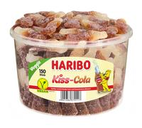 Haribo Kiss Cola Sûre Bonbons Gélifiés Bouteilles Avec Sucre Veggie 1200g