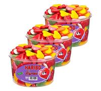 Haribo Meringue Cœur, lot de 3, caoutchouc - Babyours - Fruit en caoutchouc, dragées à la mousse, mousse Dragee, boîte