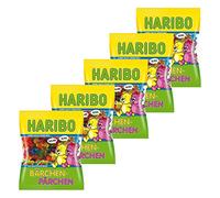 Haribo Ours de couple, Lot de 5, caoutchouc - Babyours - Vin en caoutchouc, Fruit caoutchouc en sachet, Pochette