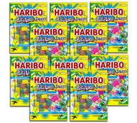 Haribo Pasta Loco Lot de 10 sachets de 160 g de gommes aux fruits acides et végétaliens