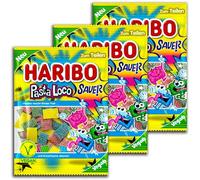 Haribo Pasta Loco Lot de 3 paquets de 3 sachets de 160 g