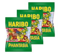 HARIBO Phantasia, Lot de 3, Fantasia, Fruit Caoutchouc, vin Caoutchouc, Caoutchouc - Babyours - Sachet 200 g
